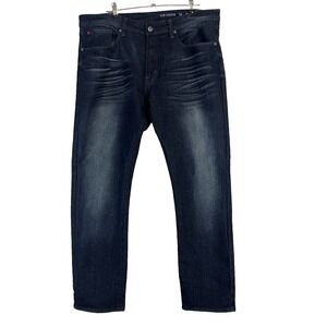 MBX‎ Slim Stretch Jeans Dark Wash Men 38x32 retro punk